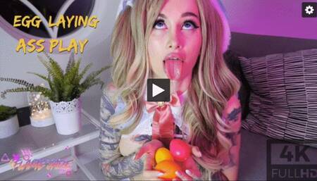 Easter bunny lays eggs for you