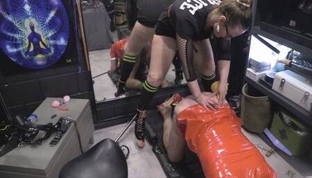 a funnel to fill this ass with ice tea, oil and piss