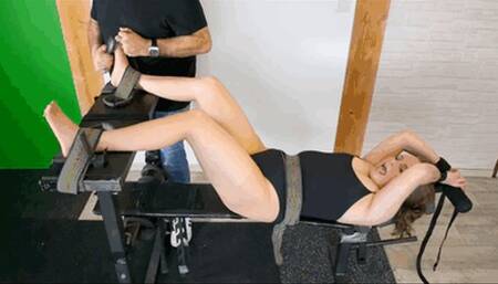 THE GUYS BREAK THE INSANELY TICKLISH INAYA IN PANTYHOSE - HD