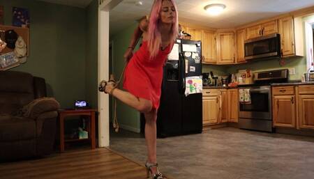 Jessica's Debut @ Impact Studios in Strict Strappado Bondage and Teased SDmp4