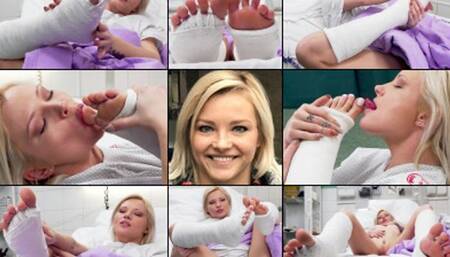 Zazie Double SLC with Toe Spicas Self Worship and Casturbation (in HD 1920X1080)