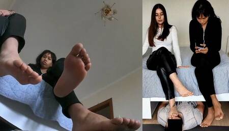 Laila and Angie - Casting footstool - Mix1