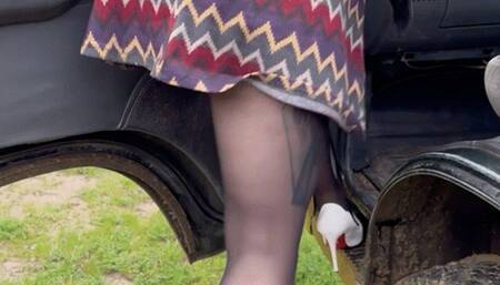 White high hills in the mud mov