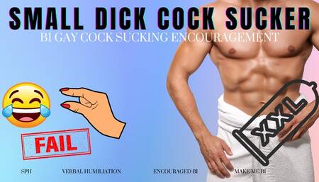 Small Dick Cock Sucker - Encouraged Bi (720)