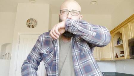 Deep Hacking Bronchitis Cough and Gagging - Cell Phone Clip