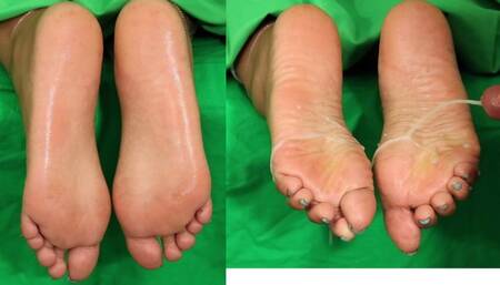 Gorgeous Ebony Coed Gets Sticky Soles