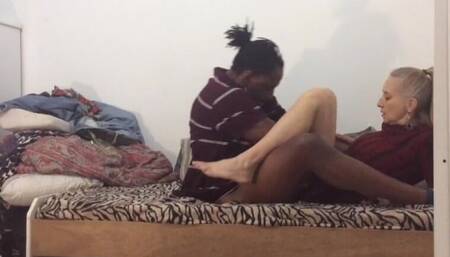 A little footplay then StellaStill SP hopped on until she got that nut