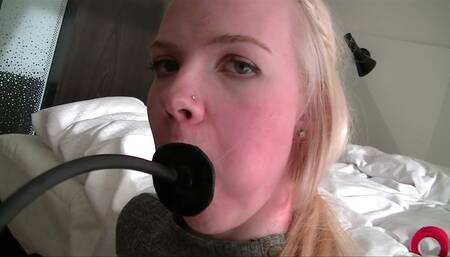 Scandinavian Blonde All Gagged Up!