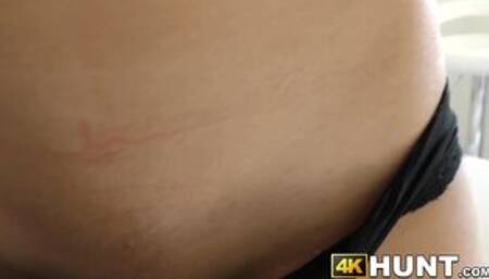 Babe fucked hard by neighbor while greedy cuckold watches