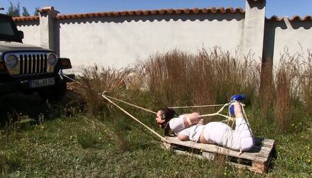 The Spain Files - Katarina Blade - Cruel Hogtie Transport for a sexy Prisoner - Full Clip wmv HD