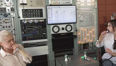 Anna and Lana Warm Up Their Faces and Test Their Blowing Pressure (MP4 - 1080p)