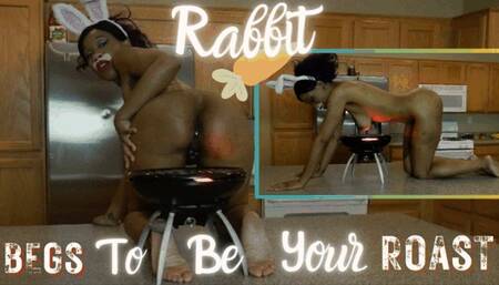 Rabbit Begs To Be Your Roast: BUNNYGIRL GYNOPHAGIA IN 4K