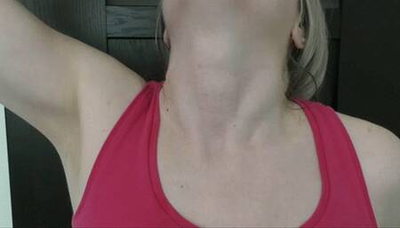 You make sounds of drinking swallowing up close and with a clear view of your throat MP4 FULL HD 1080p
