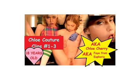 Eighteen year old Chloe Couture gets her porn Cherry Popped by dirty old man Clips #1-3