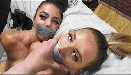 Megan & Brook in: A Lover’s Gift: Get Us Naked 'Mr Burglar', So We Can Struggle Together Like Helpless Hostages! (Special Bonus Cut) (WMV)