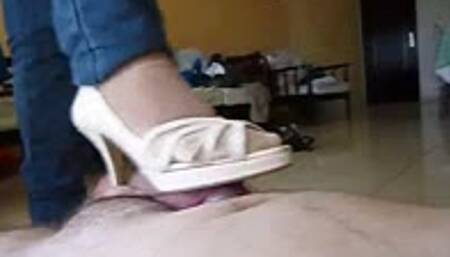 Mrs Steph Payback with designer heels