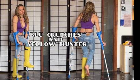 Blue Crutches and Yellow Hunter