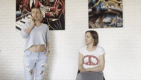 my navel is like a magnet for her (gg)