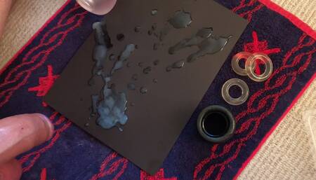 Oiled and chained - EXPLOSIVE cumshot!