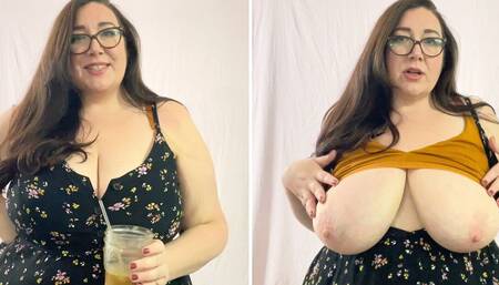 Busty BBW MILF Coffee Shop Fantasy