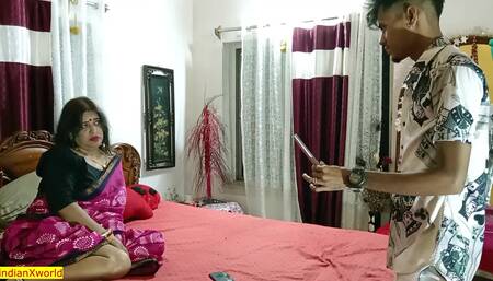 Indian New Stepmom VS Teen Boy. Hot XXX Sex!