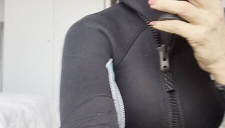 neoprene hood wetsuit gasmask cum
