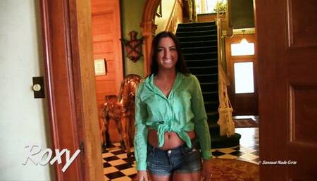 Roxy 16 Minute Strip Tease Nude Display & Breast Play