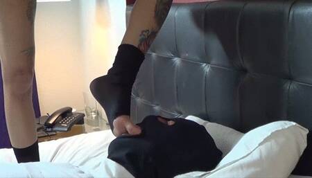 SERVE US SNIFFING AND LICKING OUR SHOES AND WORSHIPPING OUR FEET