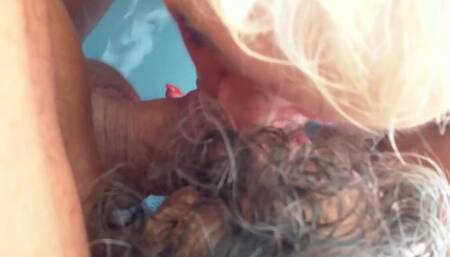 Flashback to last summer....the very sexy Bustykim, the cameraman and moi...naked naughty hot tub fun...you just cant beat it!