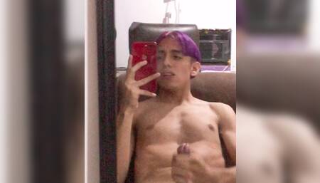 Getting horny until i show you my shaved boy pussy and cock