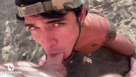 Leo Bulgari sex and cum on the beach with his friends the bleshporn - part 2
