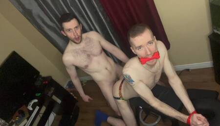 Amateur BDSM Handsfree Bareback Cum
