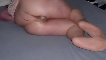 Mastuation in nylons