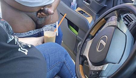 I asked a stranger on the side of the street to jerk off and cum in my ice coffee