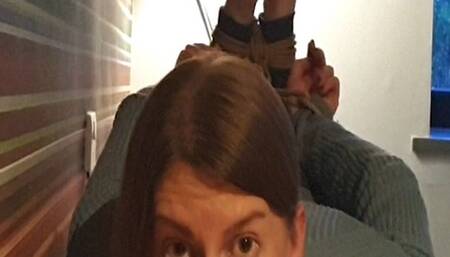 0061 A Painful Sweater Hogtie - Skinny Jeans, Snug Sweater and Strict Ropes – Self Bondage so Tight I Struggle to Get Out! HD Version