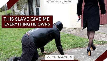 Maitresse Julia - This slave gives me everything he owns Part 2- Female Domination - Latex Femdom