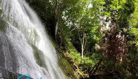 Enjoy this view and delicious waterfall while i make it super rich outdoors