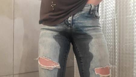 Compilation 8 Videos of My Wetting Jeans