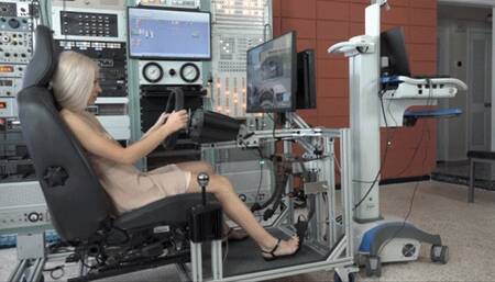 Anna Takes Her First Drive in the Simulator (MP4 - 720p)