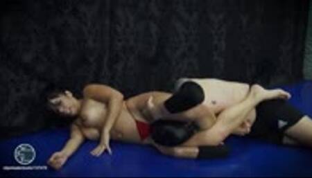 BWS - Megan vs Black Grappler, The Rematch (oilwrestling), full movie, 720HD, wmv