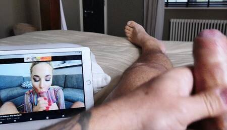 Boy Girl Fuck after caught Wanking over Porn