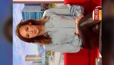 Sally Nugent Hot MILF Pussy In Shiny Tight Leather Leggings Cum Tribute 2