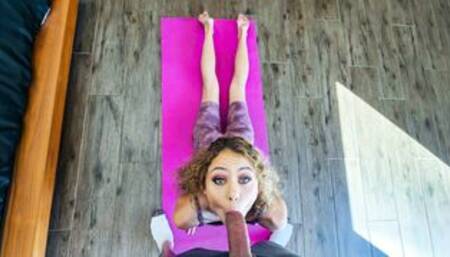 Yoga Fuck with Skinny Teen Allie Addison