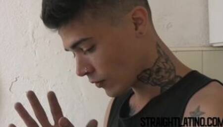 Cute Latino with piercings and tattoos gets bare fucked
