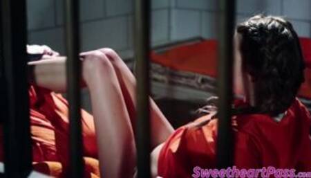 Asian beauty Annie Cruz and Blake Eden in lesbian sex