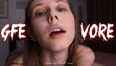 Girlfriend Devours You - Voracious Leda Seduces You & Swallows You Whole - Vore with Dildo Tease, Drooling & JOI Encouragement - A Femdom POV Clip by Leda von Thrill - MP4 Video 480p Mobile Version
