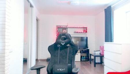 Trying on lingerie for Christmas