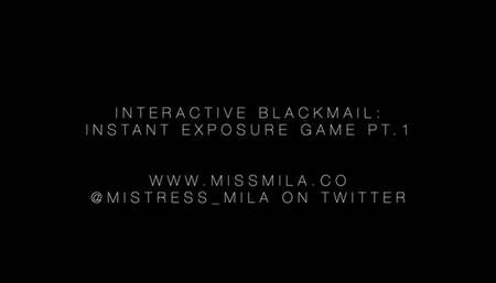 Interactive Blackmail fantasy Exposure Game Pt 1