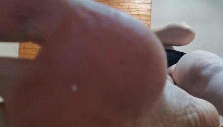 Gorgeous giantess feet in red enamel trampling on you 4K