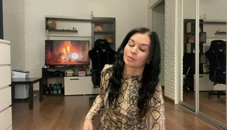 Goddess teases you and makes u weak